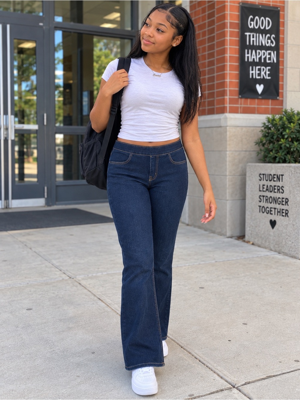 Old Navy Dark Blue High-Rise Bootcut
Jeans NWOT